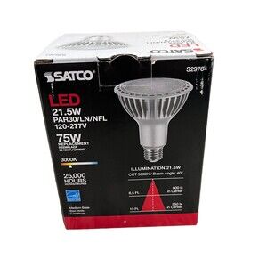 Satco 21.5W LED PAR30 Long Neck 3000K/120-277V, Silver - S29764
